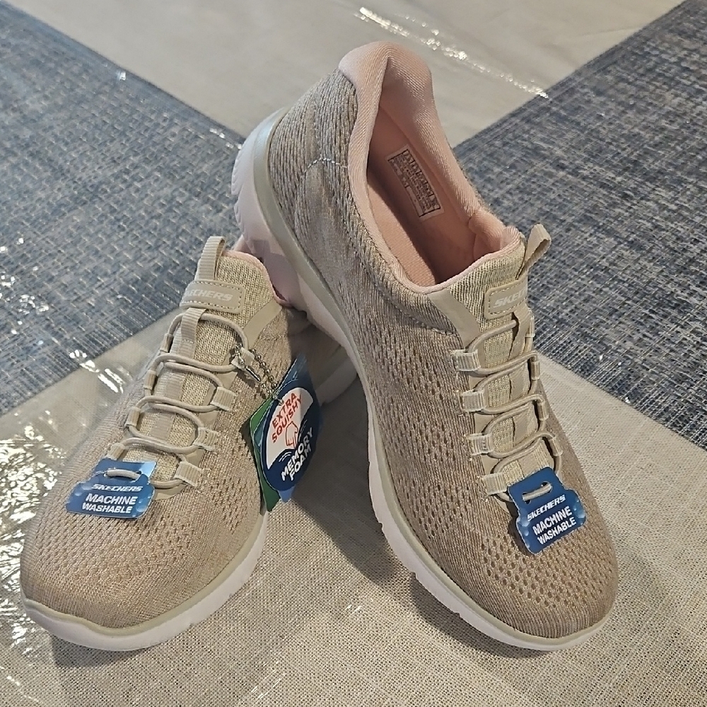 Women's Beige Athletic Shoes